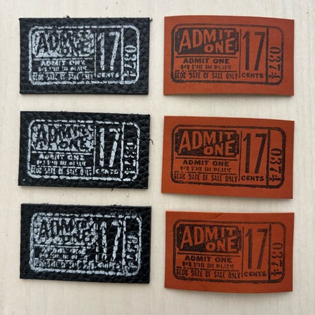 本革タグ admit one17 ミックスno.7