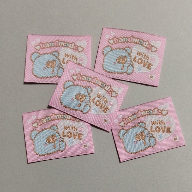 布　刺繍　タグ　ちょPページ 犬①《まとめタグ》合計12枚 布タグ 刺繍タグ - メルカリ