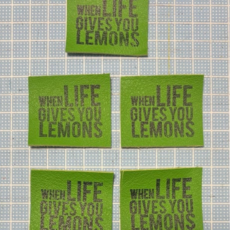 本革タグ LEMON⑧ 5枚