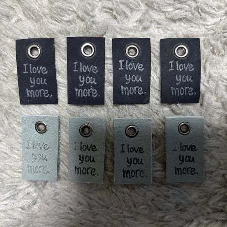 本革タグ I love more.タグセット⑧