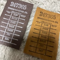 本革タグ 曜日タグセット⑩