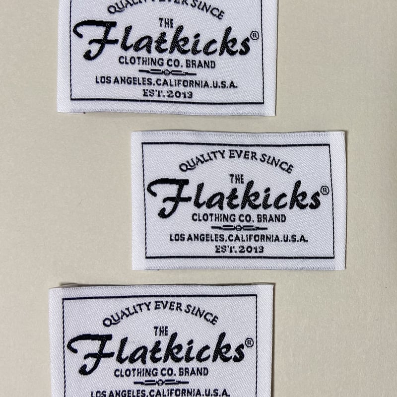 刺繍タグ flatkicks | タグ屋ヤスオ