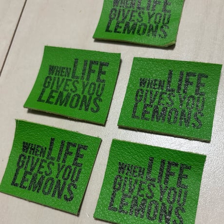 本革タグ LEMON⑧ 5枚