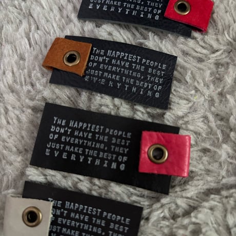 本革タグ カシメタグセット11