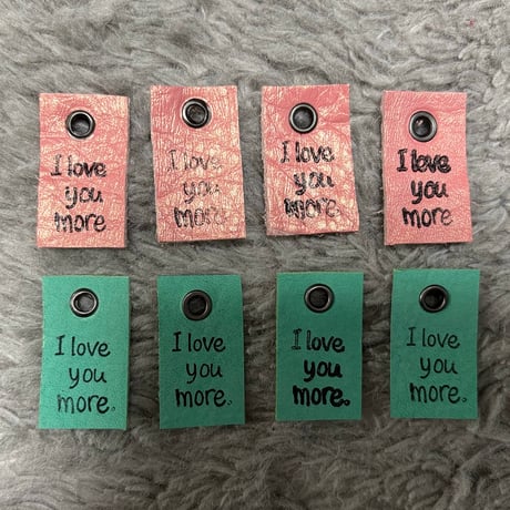 本革タグ I love more.タグセット②