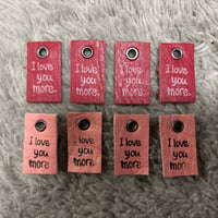 本革タグ I love more.タグセット⑥