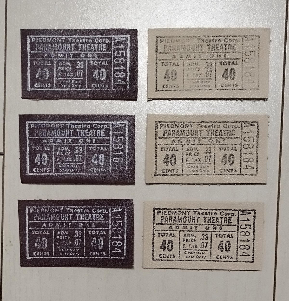 本革タグ ビンテージチケット風⑨ | タグ屋ヤスオ