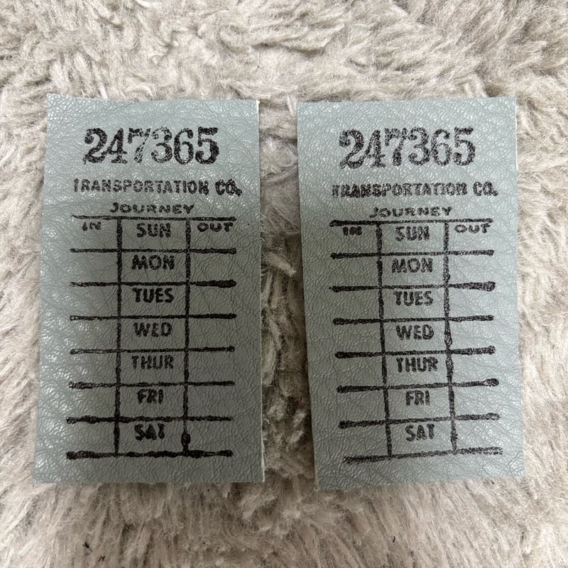 本革タグ 曜日タグセット③ | タグ屋ヤスオ