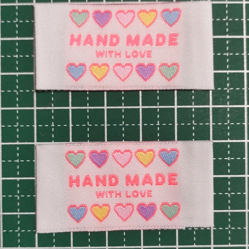 刺繍タグ ゆめかわ♥ハートタグ | タグ屋ヤスオ