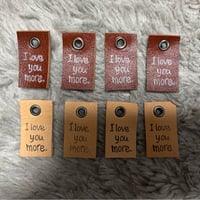 本革タグ I love more.タグセット11