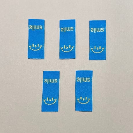 布タグ　おすそ分け 刺繍タグ（フラワー）18枚 挟み込み 折り込みタグ 布タグ 幅20mm ab