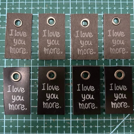 本革タグ I love more.タグセット①