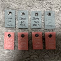 本革タグ I love more.タグセット15
