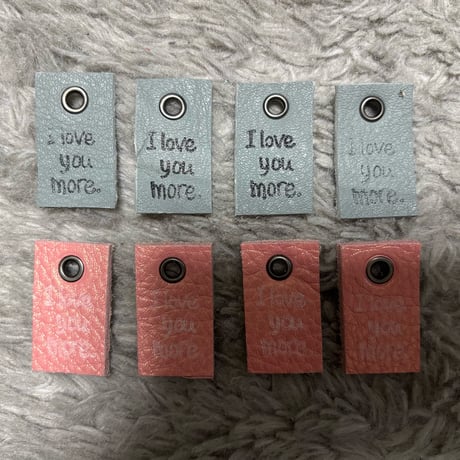 本革タグ I love more.タグセット15