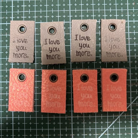 本革タグ I love more.タグセット15