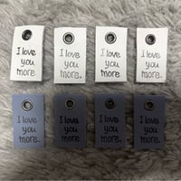 本革タグ I love more.タグセット12