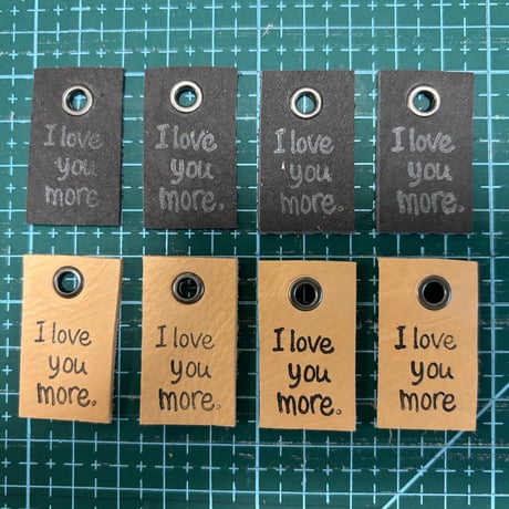 本革タグ I love more.タグセット⑦