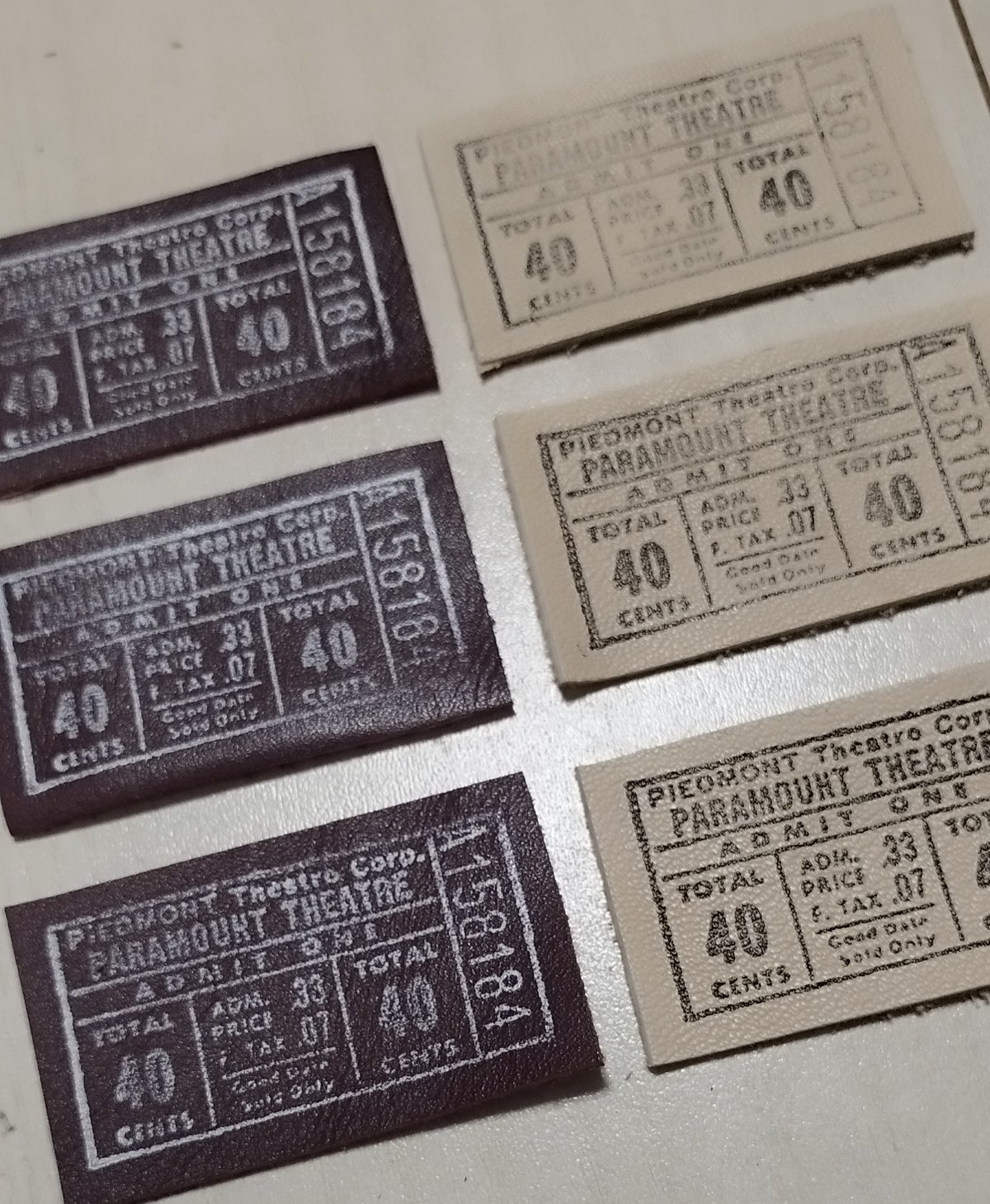 本革タグ ビンテージチケット風⑨ | タグ屋ヤスオ