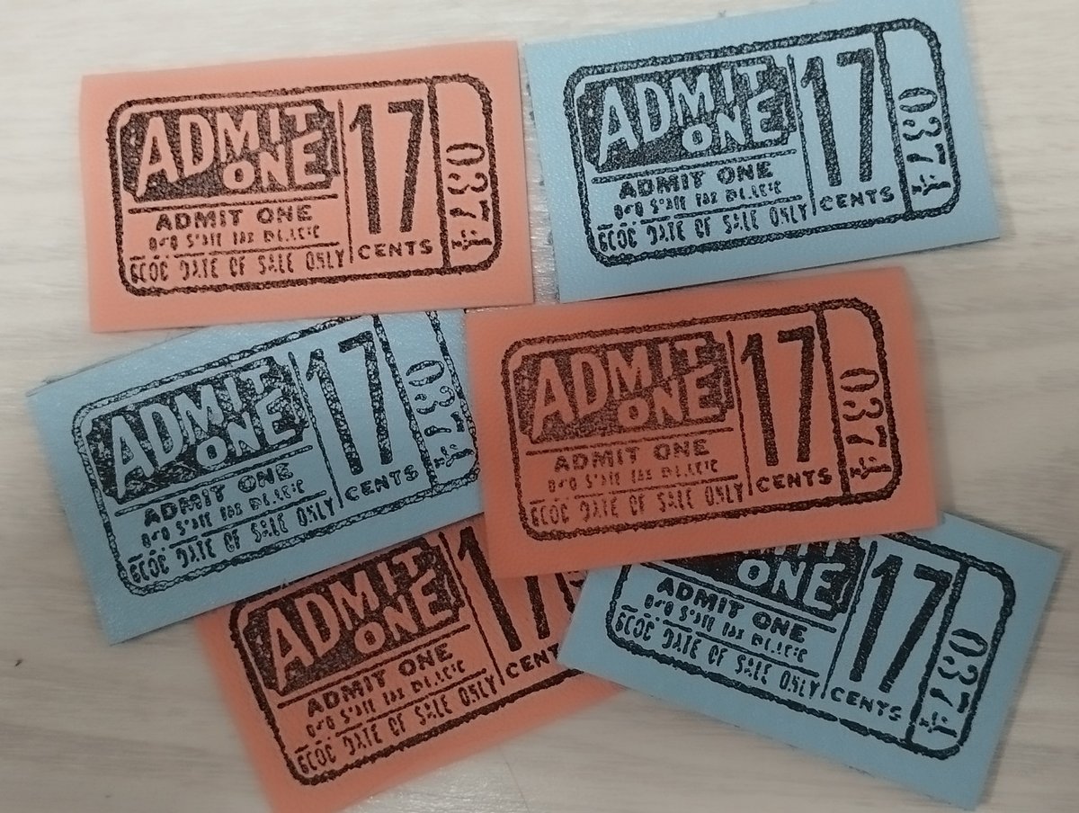 ♦︎革タグ♦︎ たまごでございます 本革タグ admit one17 ミックスno.6 | タグ屋ヤスオ