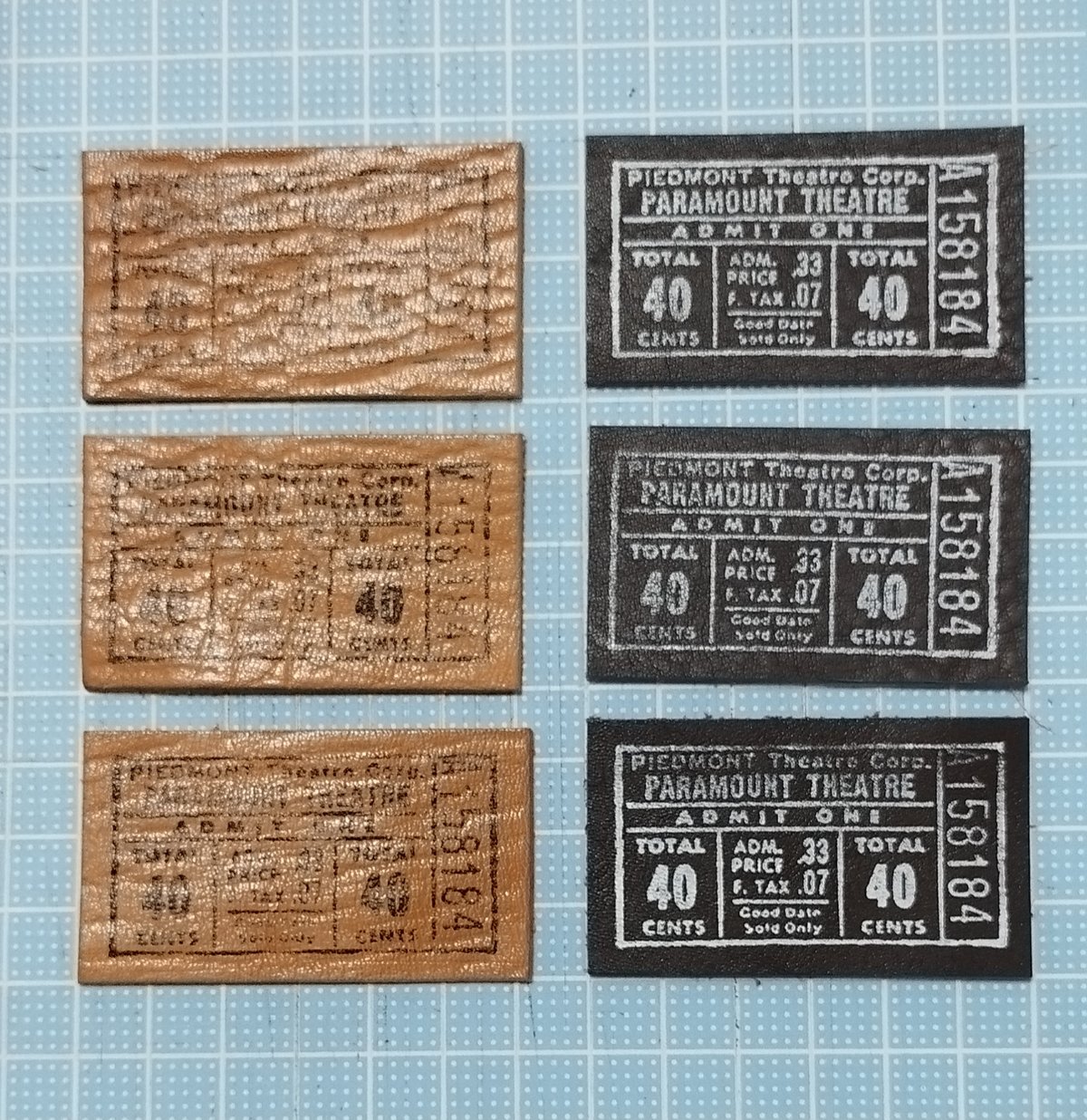 本革タグ ビンテージチケット風① | タグ屋ヤスオ