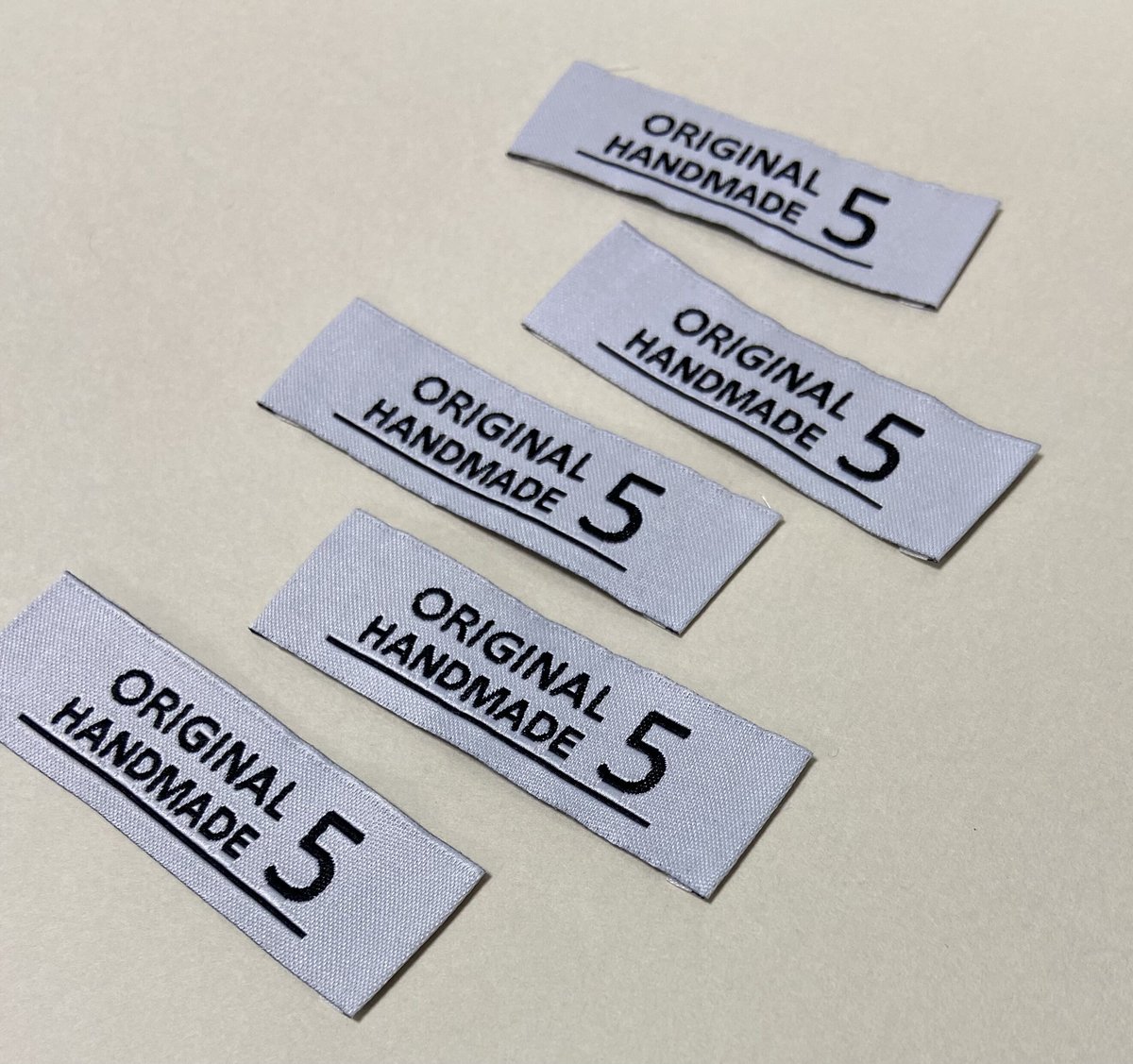 オリジナルタグ PN-096)長野県松本市【藍染工房 利斧】様よりプリントタグネームのご依頼