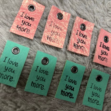 本革タグ I love more.タグセット②