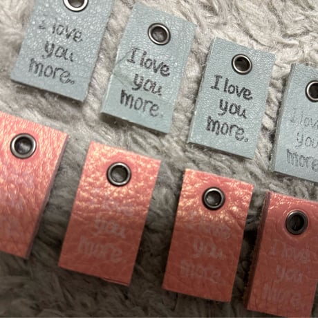 本革タグ I love more.タグセット15