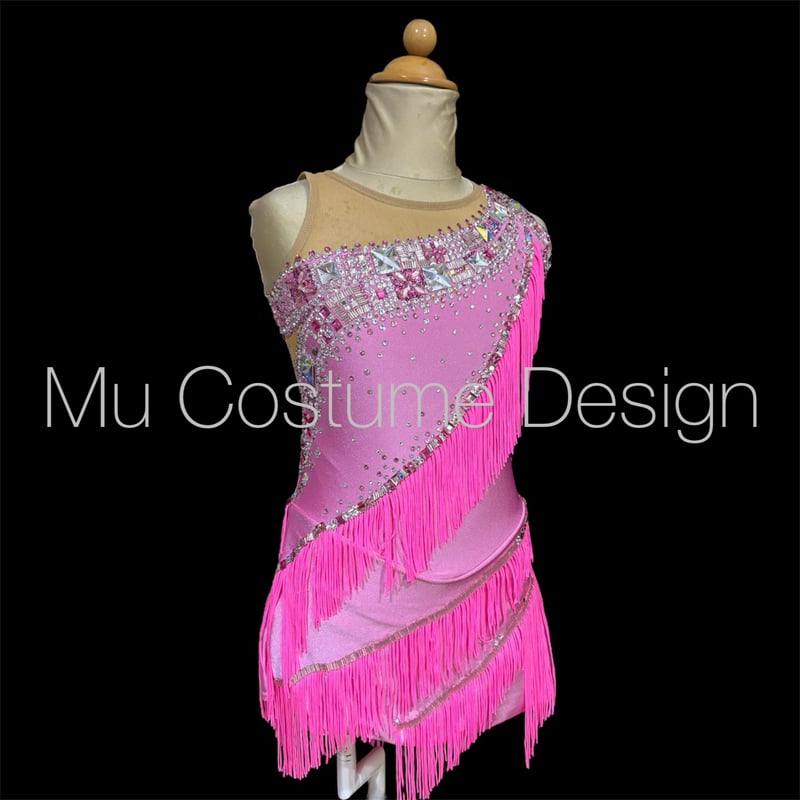 レンタル41】フィギュアスケート衣装 ピンク 130-135cm | Mu-Costume