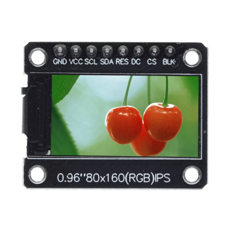 0.96インチTFT液晶ディスプレイモジュール(ST7735S)(黒モデル) | 電子