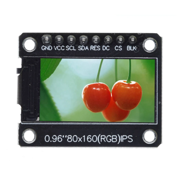 0.96インチTFT液晶ディスプレイモジュール(ST7735S)(黒モデル) | 電子