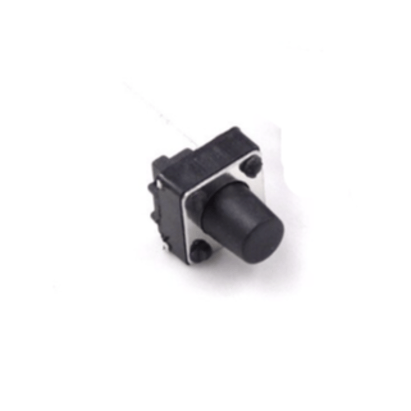 タクトスイッチ(ブラック)(2本足)(高さ5mm/7mm)(ブレッドボード向け