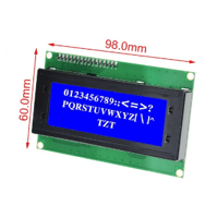 LCDディスプレイ (LCD2004A)(シリアルインタフェースボードモジュール付き)(青モデル)