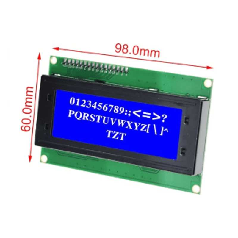 LCDディスプレイ (LCD2004A)(シリアルインタフェースボードモジュール