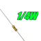 カーボン抵抗 1/4W ( 0Ω~2.2MΩ)