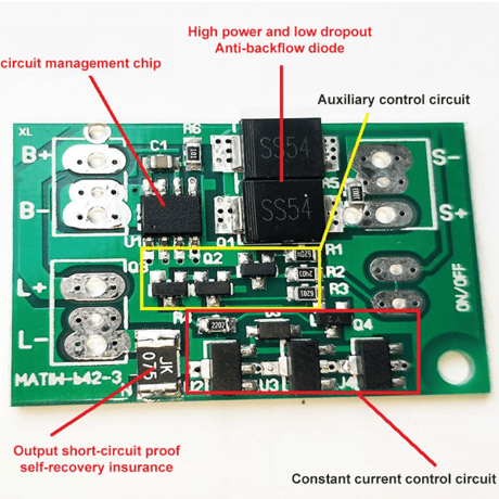 ソーラーパネルバッテリー充電モジュール (600MA)