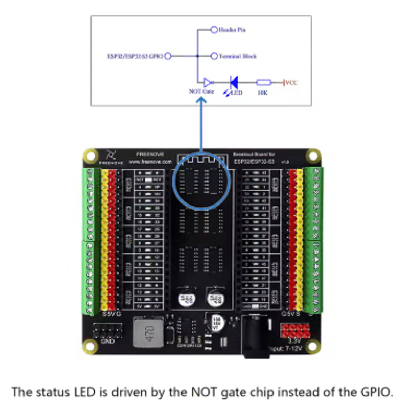 Freenove ESP32用拡張ボード Freenove ESP32用拡張ボード