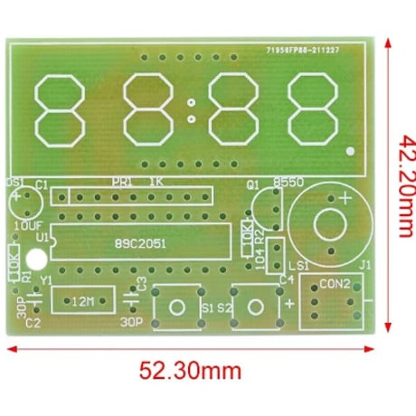 4ビットデジタル電子時計キット