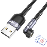 着脱式540度回転通信ケーブル (50cm/100cm/200cm) (レッド/グレー/グリーン)