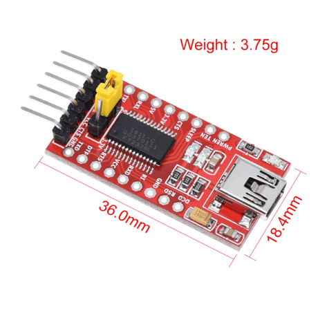 USBシリアル変換モジュール (FT232RL)(Mini USB)
