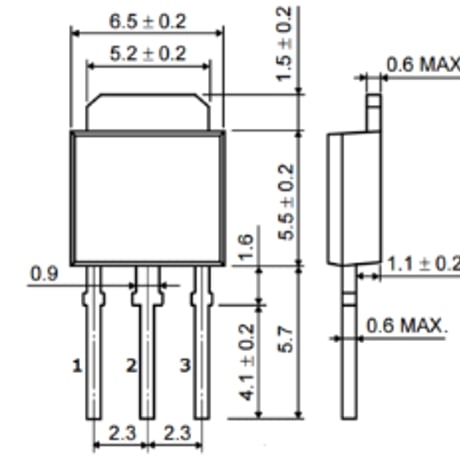 NchパワーMOSFET (2SK4017)(60V/5A)