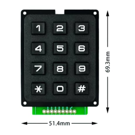 キーボードモジュール (4×3キー)