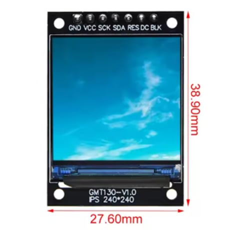 1.3インチTFT液晶ディスプレイモジュール(ICST7789)