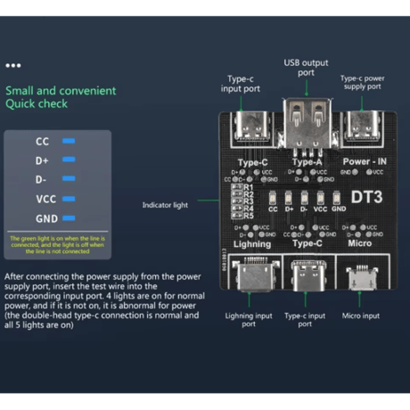 USBケーブル通電検出ボード