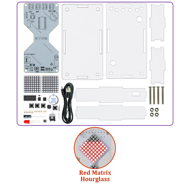 電子砂時計キット(重力感知タイマー) | 電子工作ステーション