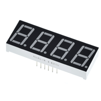 7セグメントLED表示器 (アノードコモン)(赤4文字)