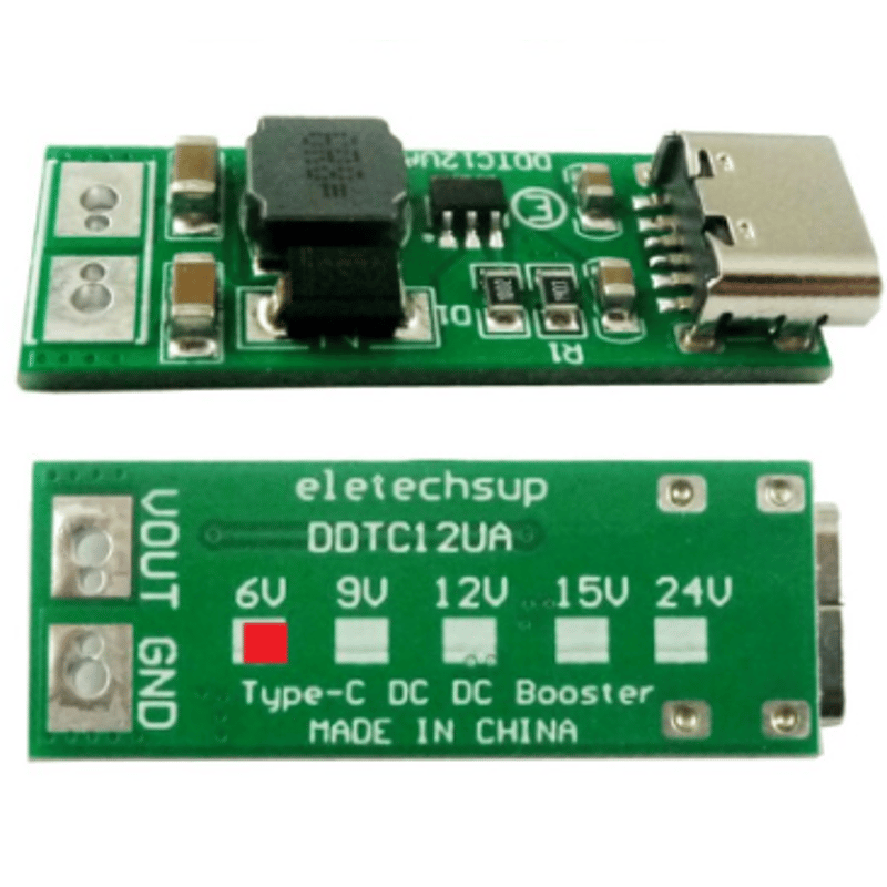 Type-Cコンバーターモジュール (6V/24V) | 電子工作ステーション Type-Cコンバーターモジュール (6V/24V) | 電子工作ステーション