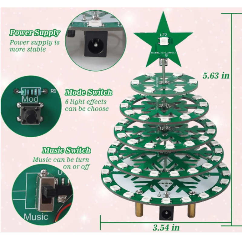 クリスマスツリーキットDX (クリスマスシーズン限定販売) | 電子工作