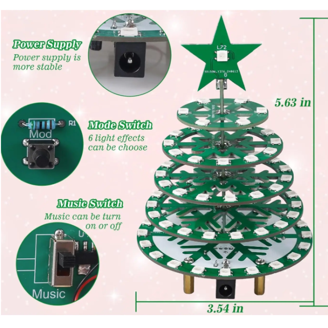 クリスマスツリーキットDX (クリスマスシーズン限定販売) | 電子工作