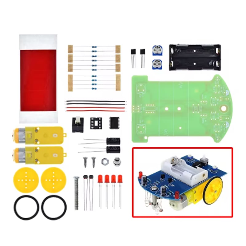 ライントレースカー組立キット | 電子工作ステーション ライントレースカー組立キット | 電子工作ステーション