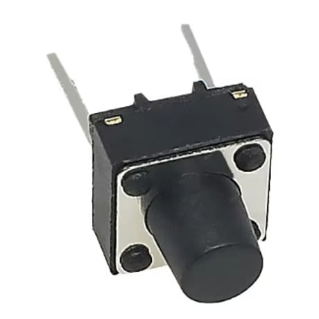 タクトスイッチ(ブラック)(2本足)(高さ7mm/10mm)(基板向け)